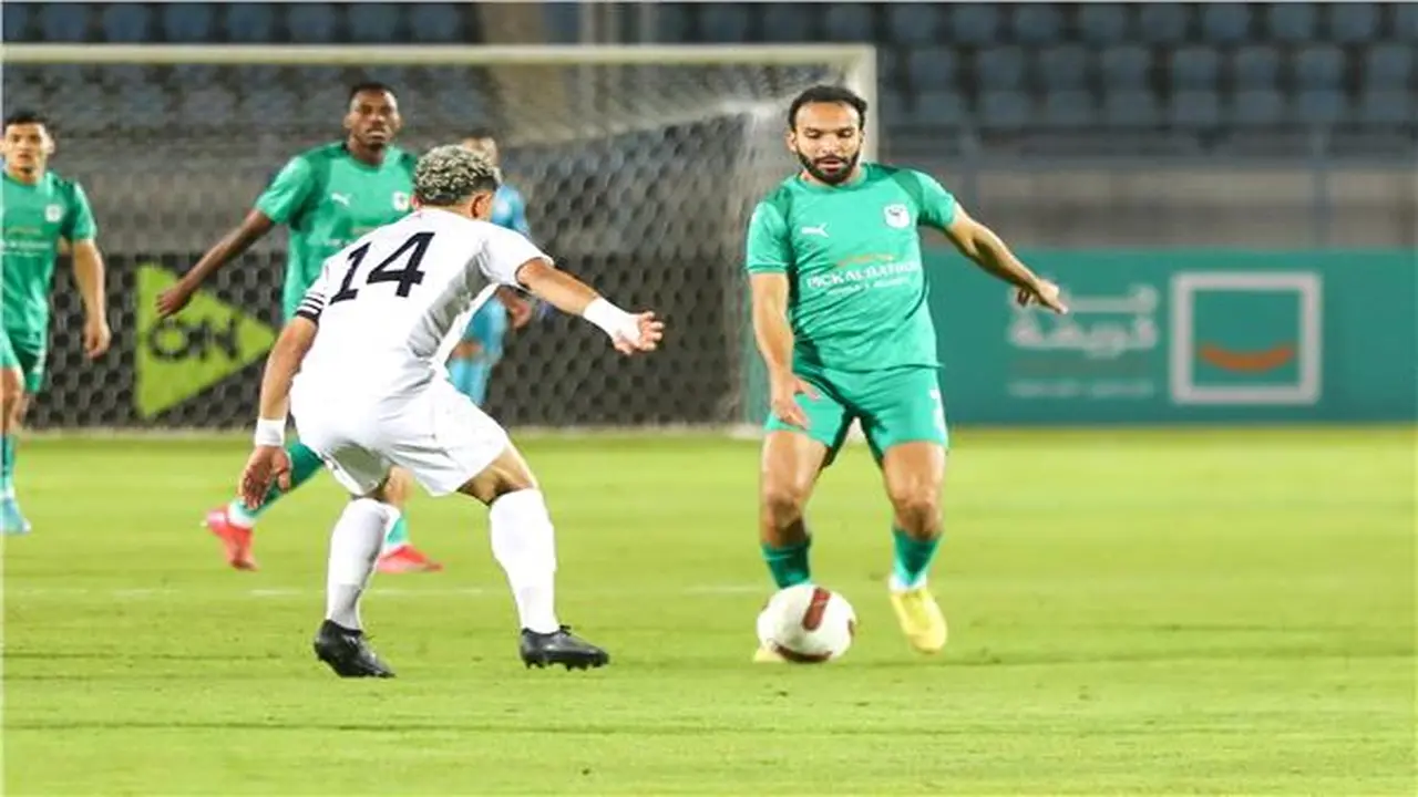 المصري ينهي الشوط الأول متقدماً على الجونة بهدف في كأس عاصمة مصر